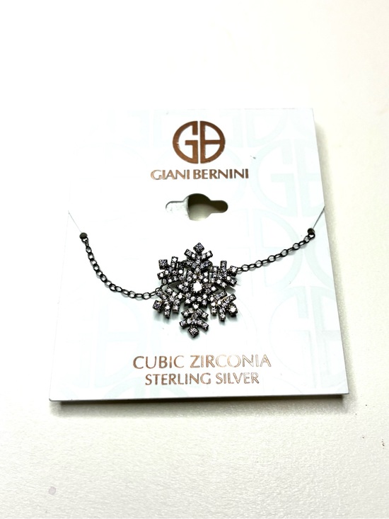 Giani Bernini Jewelry - Giani Bernini Silver-Tone Snowflake Necklace with Sparkling Cubic Zirconia